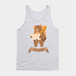 Forest Wanderer - Hiking Bear Tank Top